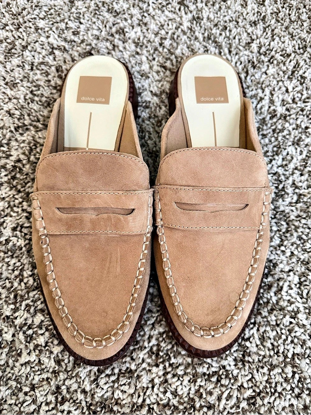 Dolce Vita - Mule Tan Suede Loafers US 8.5